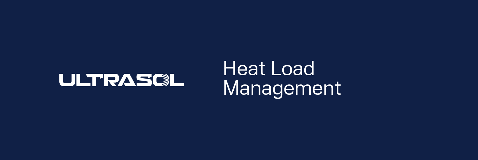 Ultrasol — Heat Load Management
